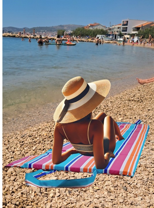 MATA NA PLAŻE KAMIENISTE, MATA PLAŻOWA GRUBA, MATA DO CHORWACJI 180x60x3cm