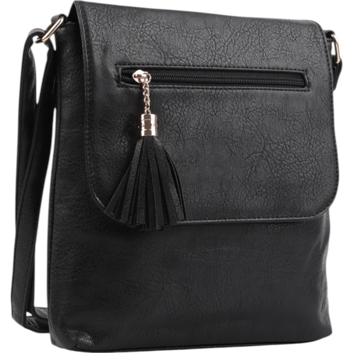 Listonoszka torebka damska na ramię pojemne torebki miejskie klasyczne