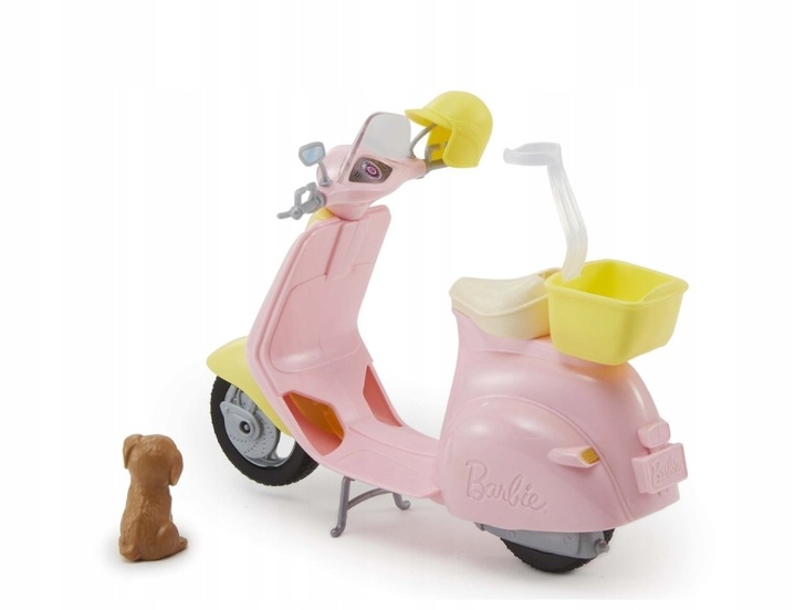 BARBIE SKUTER ZE SZCZENIACZKIEM FRP56 Mattel
