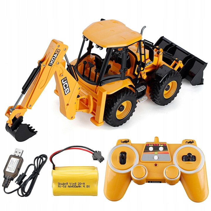 KOPARKA ŁADOWARKA RC Zdalnie Sterowana JCB +PILOT