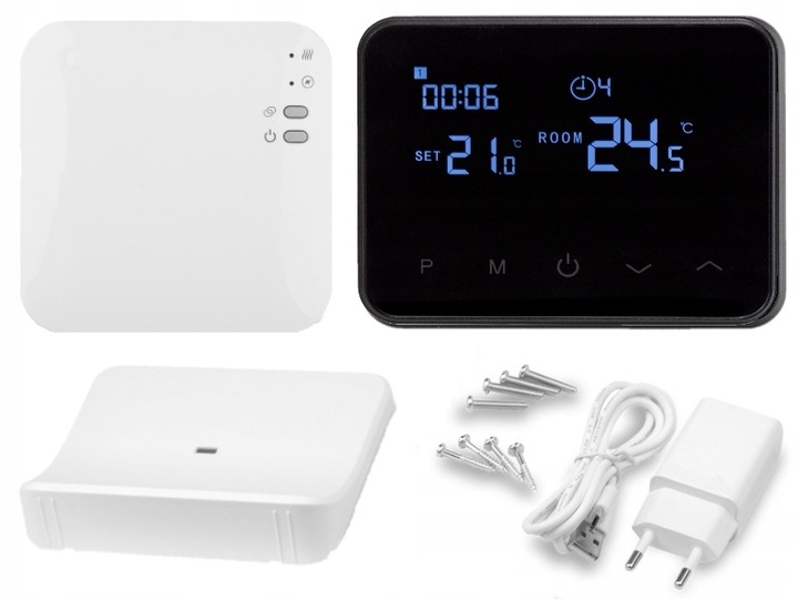 termostat Sterownik Volt WT-20 programator pieca ogrzewania zasilacz WIFI