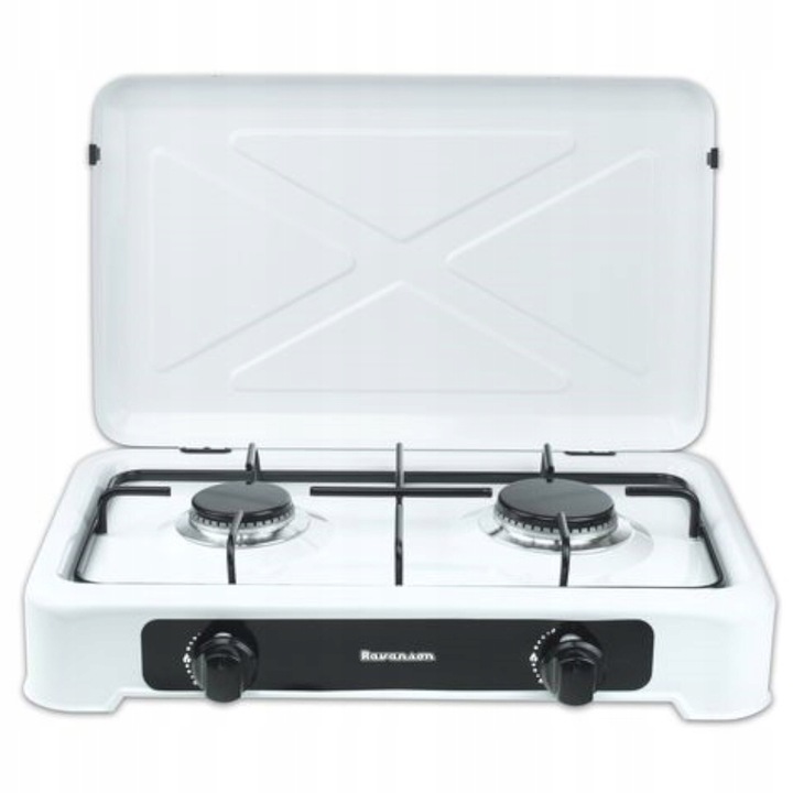 Kuchenka przenośna turystyczna nastawna RAVANSON K 02 T biała