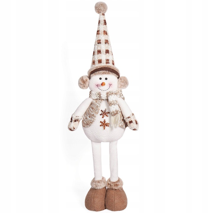 DUŻY ŚWIĄTECZNY SKRZAT Bałwan TELESKOPOWE NOGI GNOM OZDOBA ROZSUWANY 60