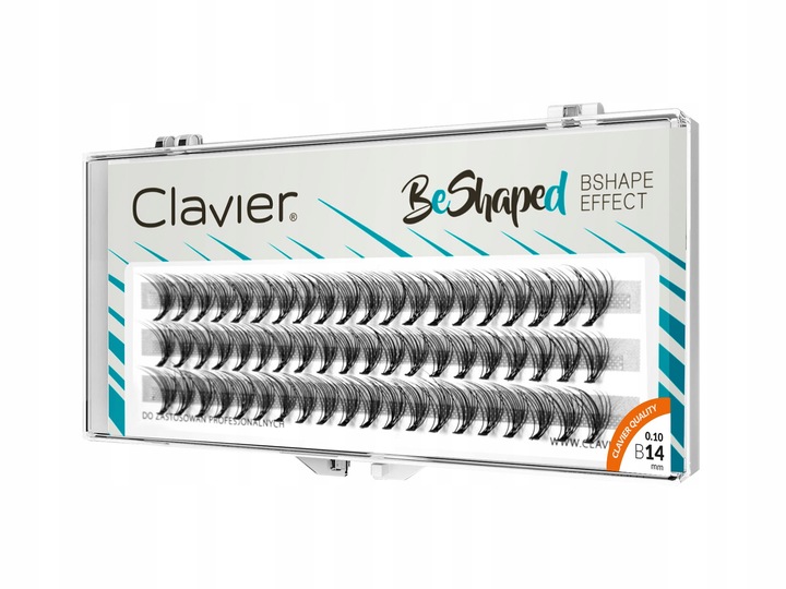 Kępki Rzęs CLAVIER BeShaped 14mm – skręt B