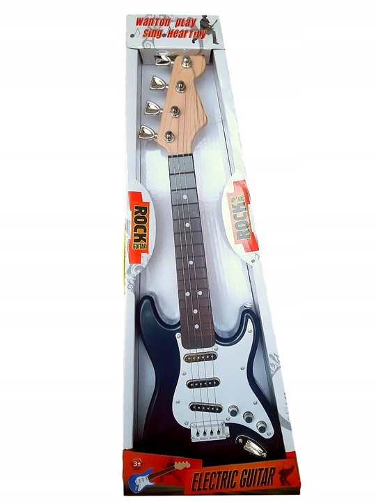 GITARA ROCKOWA DLA DZIECI GRA STRUNY INSTRUMENT