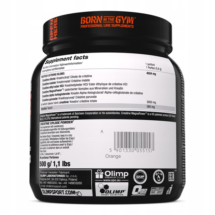OLIMP CREATINE XPLODE 500g+GLUTAMINE XPLODE 500g