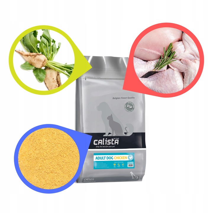 CALISTA SUCHA KARMA DLA PSA KURCZAK 12 KG OWCZAREK LABRADOR GOLDEN BORDER