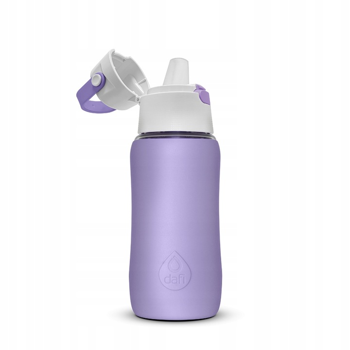 Butelka na Wodę Filtrująca Dafi 500 ml SiliconeFit Lawendowa z Rurką