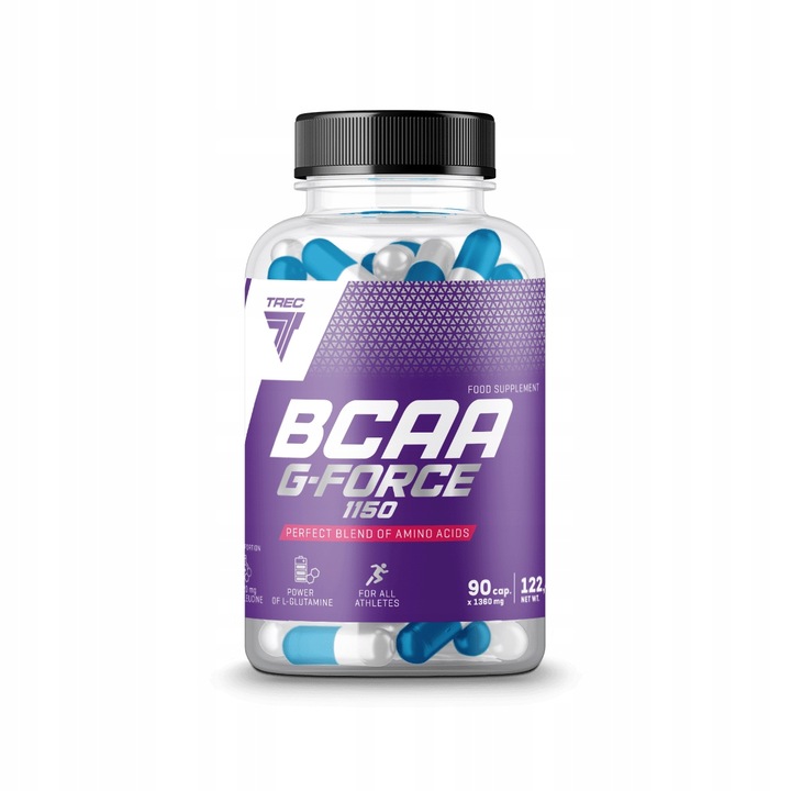 SILNE AMINOKWASY!! BCAA G-FORCE 90 kaps. Trec!!