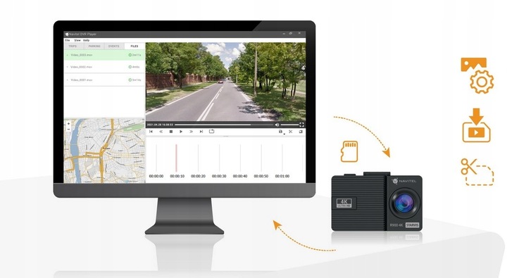 Wideorejestrator Navitel R900 4K Sensor SONY 415 STARVIS Superkondensator