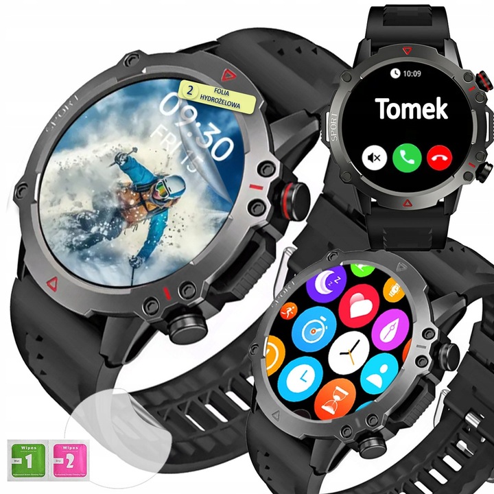 Smartwatch Dla Młodzieży Rozmowy Bluetooth Sport Pulsometr PL Menu