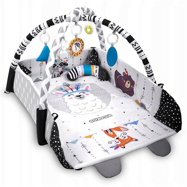 DUŻA MATA EDUKACYJNA INTERAKTYWNA 3w1 MIĘKKA XXL IDEALNA JAKO PREZENT