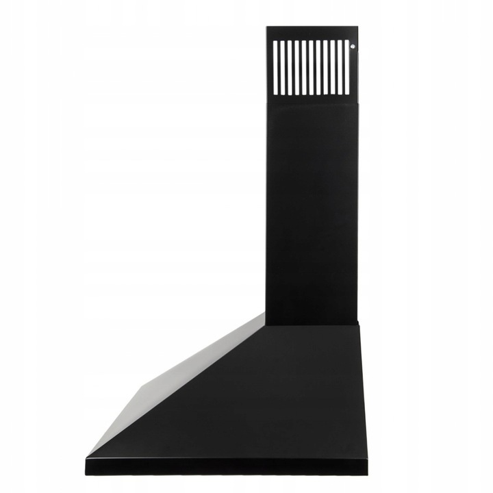 CZARNY POCHŁANIACZ OKAP KUCHENNY KOMINOWY ŚCIENNY MAAN MIX 50 CM FILTR LED