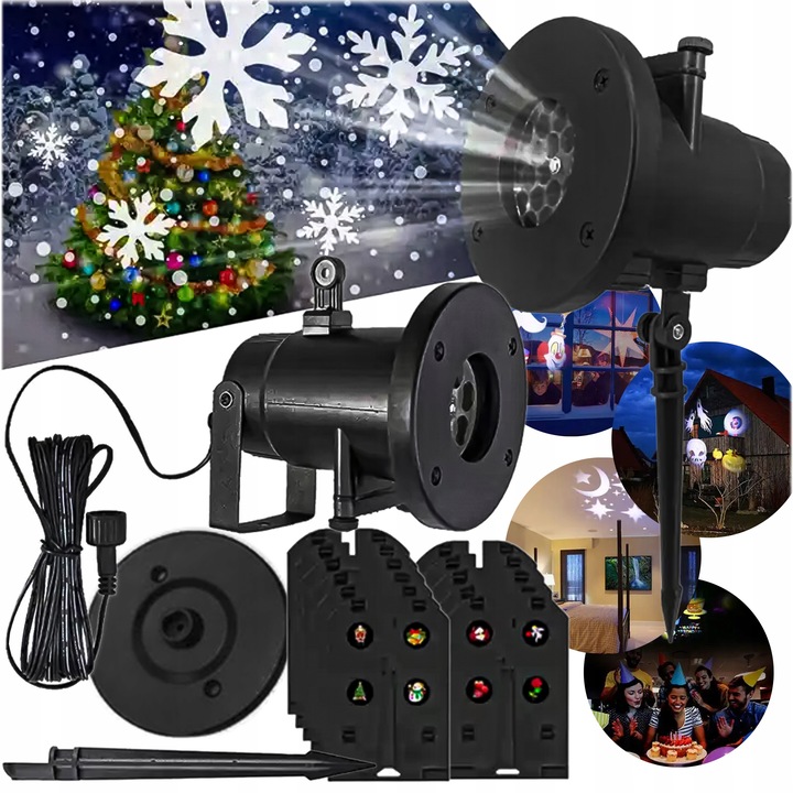 RZUTNIK RZUTNIK PROJEKTOR LASEROWY ZEWNĘTRZNY IP65 12 WZORÓW