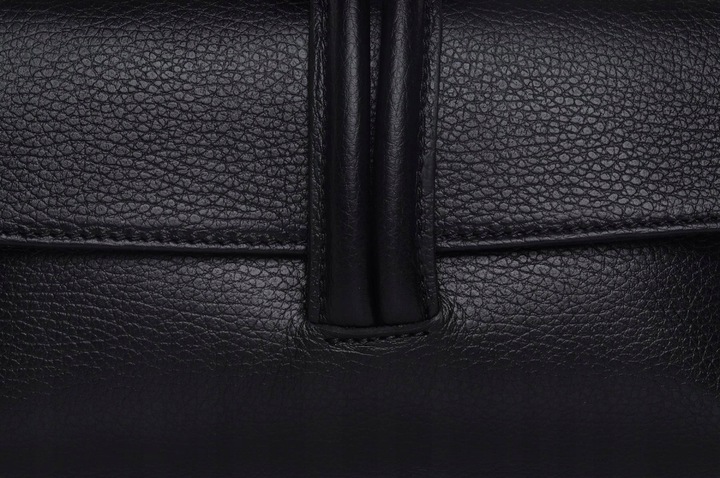 WŁOSKA SKÓRZANA KOPERTÓWKA TOREBKA WIZYTOWA SOLOME FLORA CZARNA WIECZOROWA