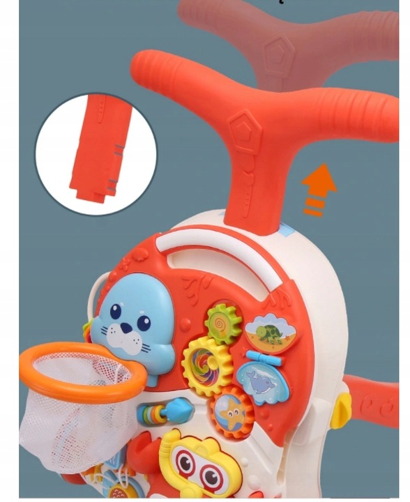 CHODZIK PCHACZ INTERAKTYWNY STOLIK EDUKACYJNY 5w1