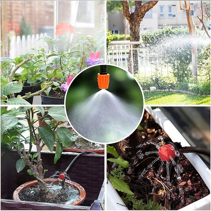 ZESTAW NAWADNIANIA AUTOMATYCZNEGO TRWANIKÓW KWIATÓW OGRODU SZKLARNI KURTYNA