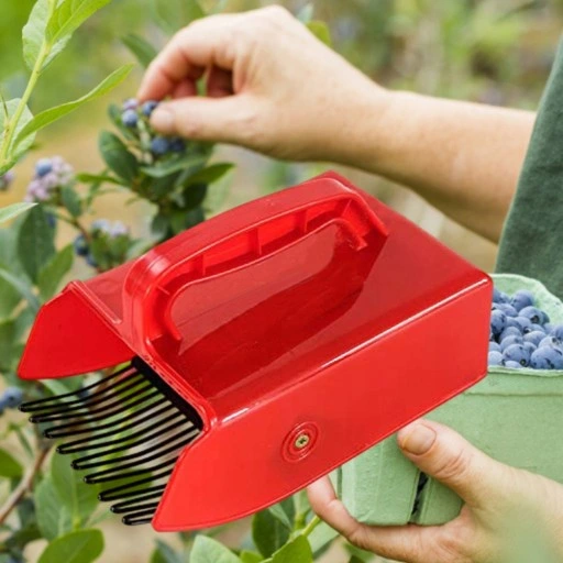 Zbieracz jagód z metalowym grzebieniem i uchwyte