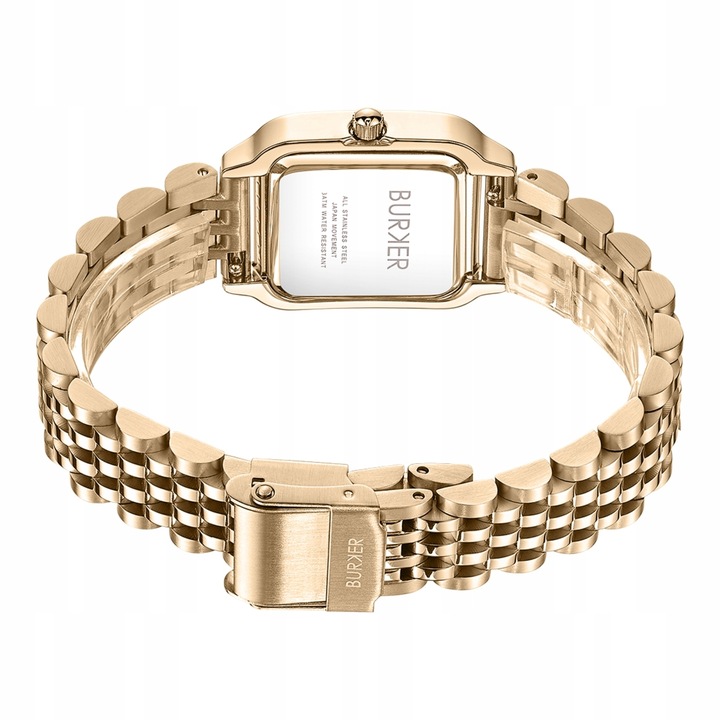 BURKER Zegarek Damski - Bransoleta ogniwowa - Macy Biały złoty