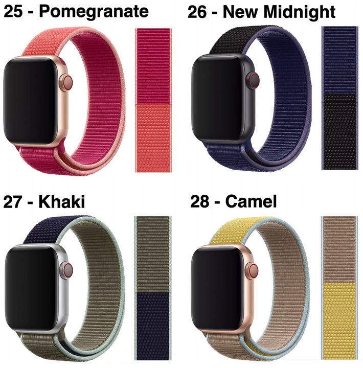 PASEK DO APPLE WATCH 2 3 4 5 6 7 8 9 SE ULTRA 2 38/40/41/42/44/45/49mm Rzep