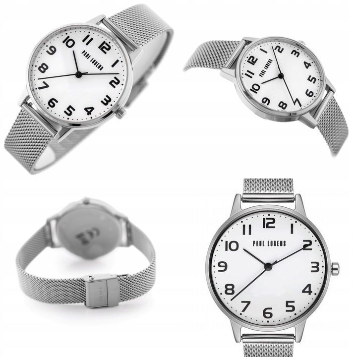 ZEGAREK DAMSKI PAUL LORENS ARTENA złoty cyfry czytelny +BOX +GRAWER