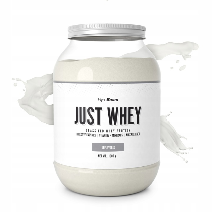 ODŻYWKA BIAŁKO SERWATKOWE JUST WHEY PREMIUM WPC GymBeam 1000g naturalne