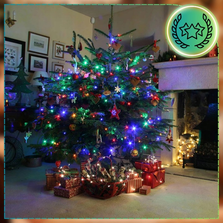 LAMPKI CHOINKOWE 1000 LED ZEWNĘTRZNE WEWNĘTRZNE MULTIKOLOR ŚWIĄTECZNE 70m