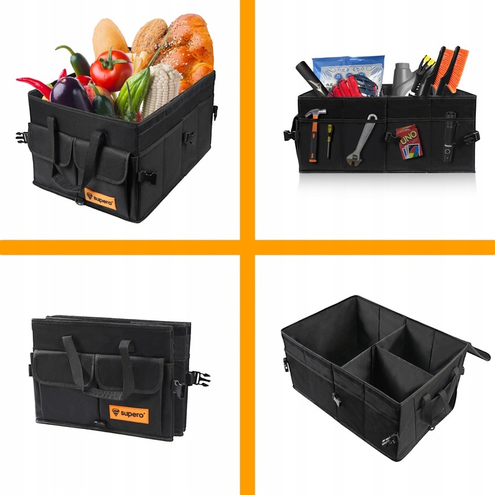 Organizer torba do bagażnika samochodu auta kufer, duży, samochodowy, mocny