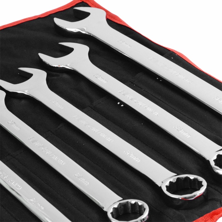 KLUCZE PŁASKIE OCZKOWE 6-36 ZESTAW KOMPLET KLUCZY PŁASKICH 17EL BENSON BY B