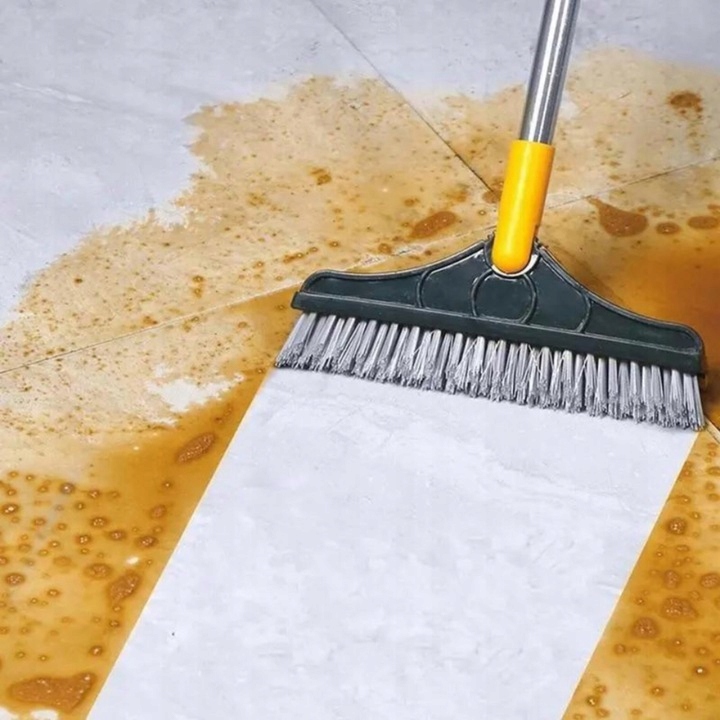 Szczotka Miotła Regulowana do Szorowania Podłóg Fug Szczelin Ściągacz Długa