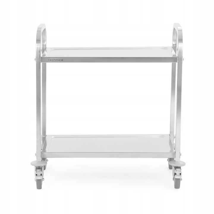 Wózek kelnerski mobilny 150 kg 2 półki maty wygłuszające stalowy TECHNICA