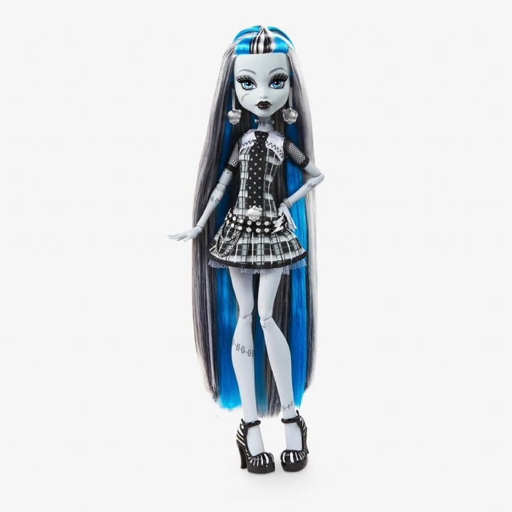 LALKA MONSTER HIGH REEL DRAMA Frankie Stein + piesek Watzie