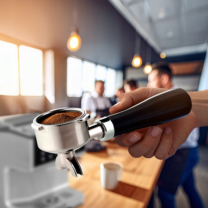 Ekspres ciśnieniowy Kolbowy Yoer 20bar 1350W +Spieniacz mleka +THERMOBLOCK