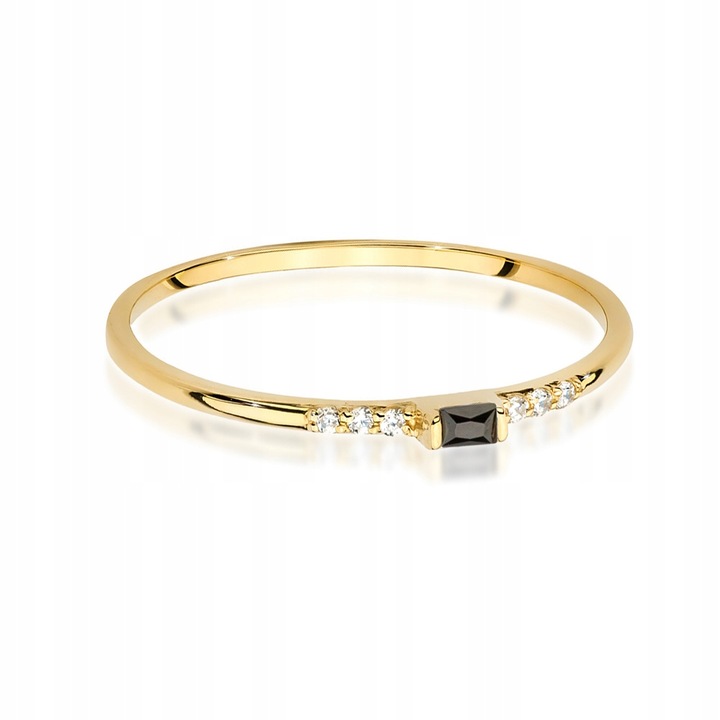 ZŁOTY PIERŚCIONEK 333 OBRĄCZKA z CYRKONIAMI r.14