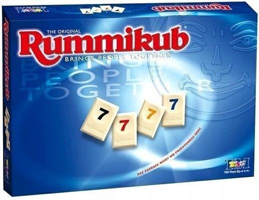 Gra Rummikub wersja XP liczbowa dla całej rodziny od 2 do 6 graczy