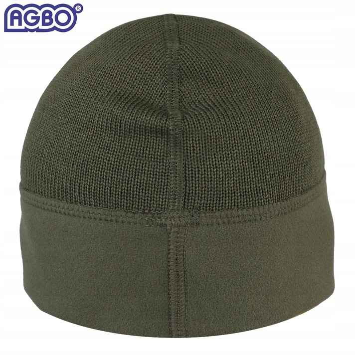 CZAPKA ZIMOWA WOJSKOWA WP WZ.420Z-MON Wełna MERINO Dwustronna Olive 54-55