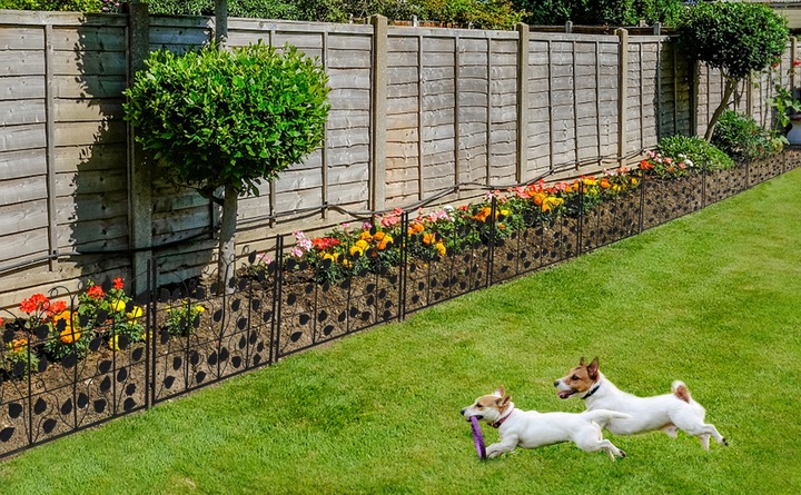 5 Paneli Wytrzymałe Metalowe Płotek Ogrodowy 67cm