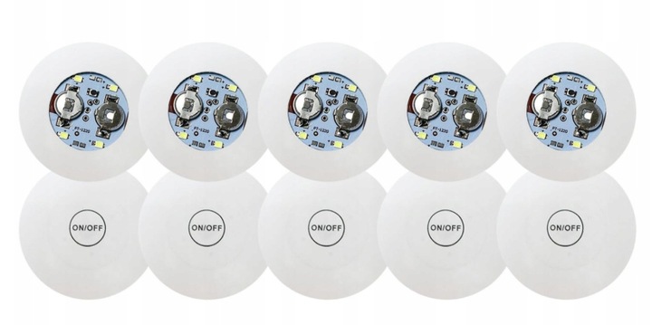 Podstawka Naklejka LED pod Butelkę Szklankę Kubek Zestaw 10 szt.