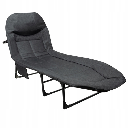 Łóżko polowe turystyczne Trizand 25380 200 cm x 65 cm szare