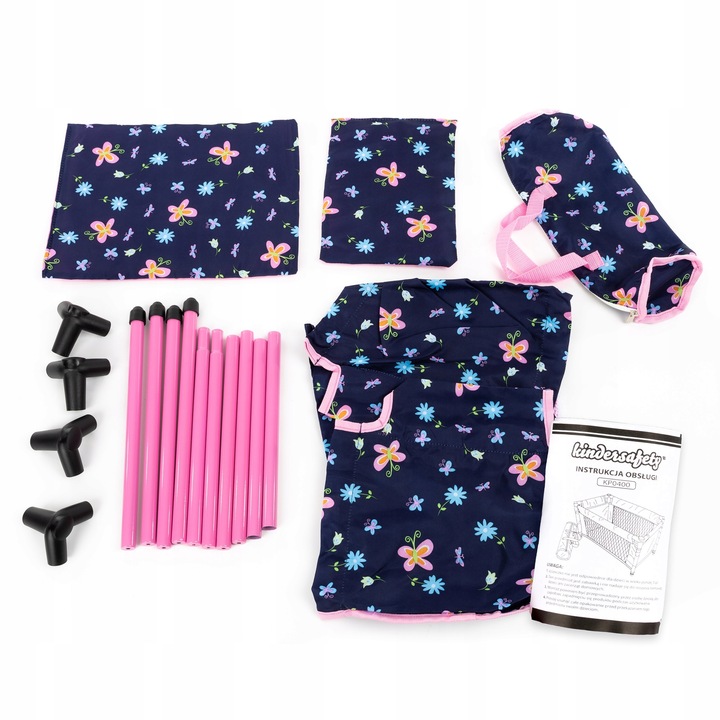 KINDERPLAY ŁÓŻECZKO DLA LALEK TURYSTYCZNE KOJEC AKCESORIA TORBA POŚCIEL