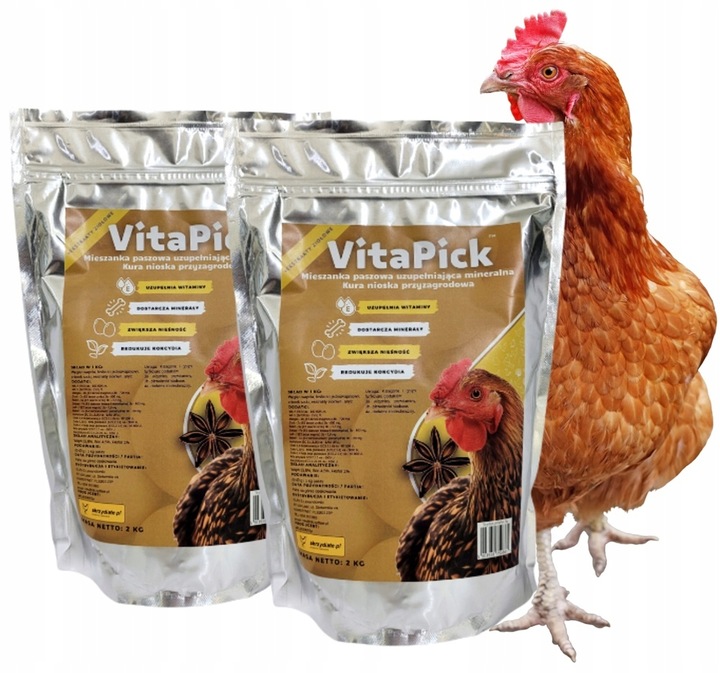 VitaPick 4 kg Witaminy dla kur niosek minerały kokcydiostatyk BEZ GMO