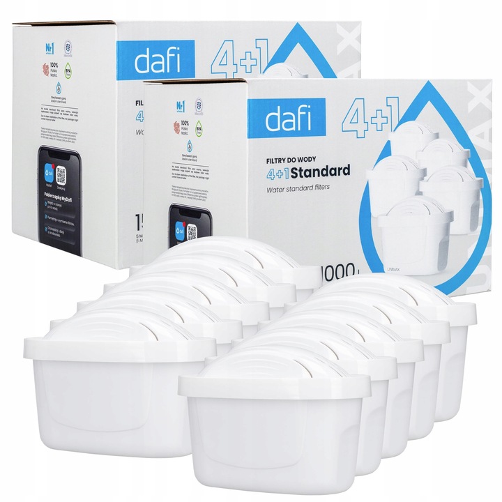 Filtr Dafi Unimax do dzbanka filtrującego Dafi Mila Crystal - 10 sztuk