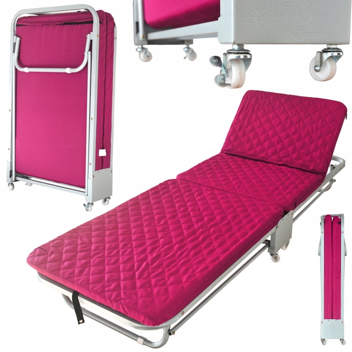 SKŁADANE ŁÓŻKO POLOWE TURYSTYCZNE REGULOWANE OPARCIE LEŻANKA LEŻAK POLÓWKA