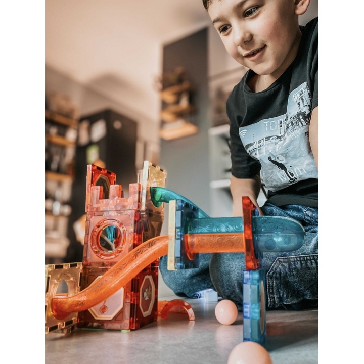 Klocki Magnetyczne Tor Kulkowy 75 el. WOOPIE