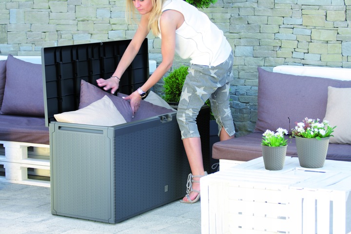 Skrzynia ogrodowa Boxe Rato Plus 290l Antracyt - Prosperplast MBRP290-S433