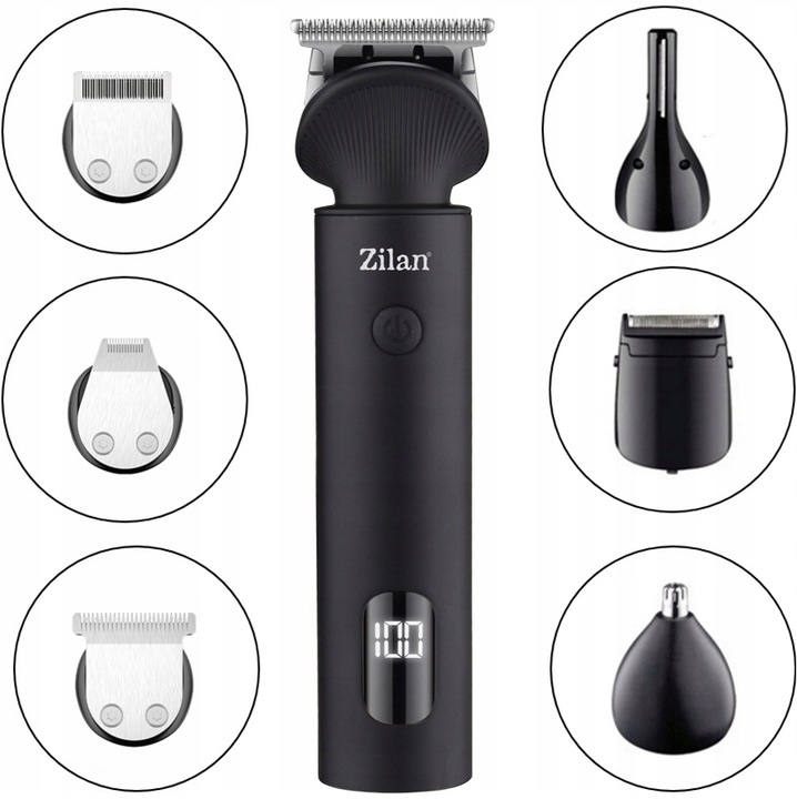 TRYMER GOLARKA STRZYŻENIE GOLENIE BRODY WŁOSÓW BEZPRZEWODOWA XXL USB 16W1