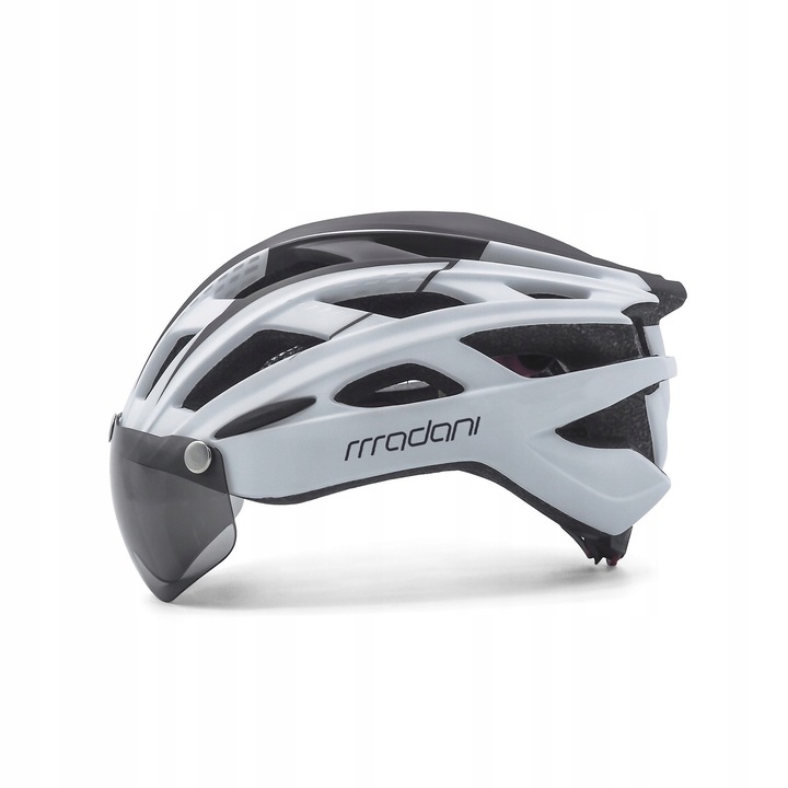 Kask rowerowy z szybą HT19 - madani