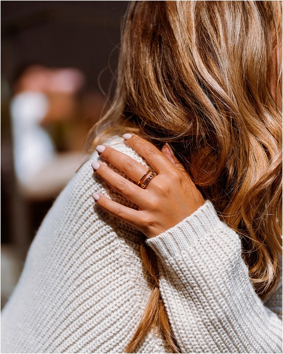 Pierścionek damski REGULOWANY PANCERKA szeroki