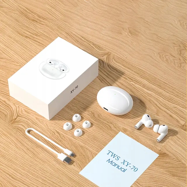 SŁUCHAWKI BEZPRZEWODOWE ANC TWS XY70 WODOODPORNE GAMINGOWE BLUETOOTH 5.3