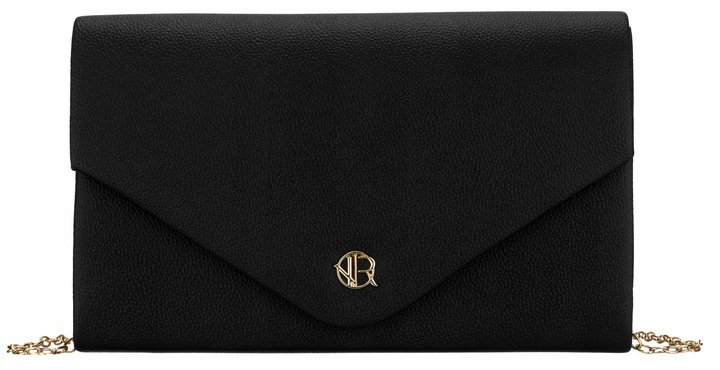 Kopertówka wieczorowa Rovicky torebka na imprezę z łańcuszkiem elegancka